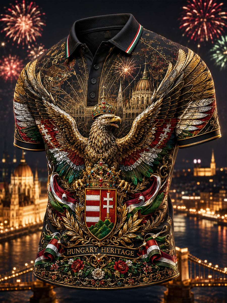 Men's Hungary St. Stephen's Day Short Sleeves T-Shirt
