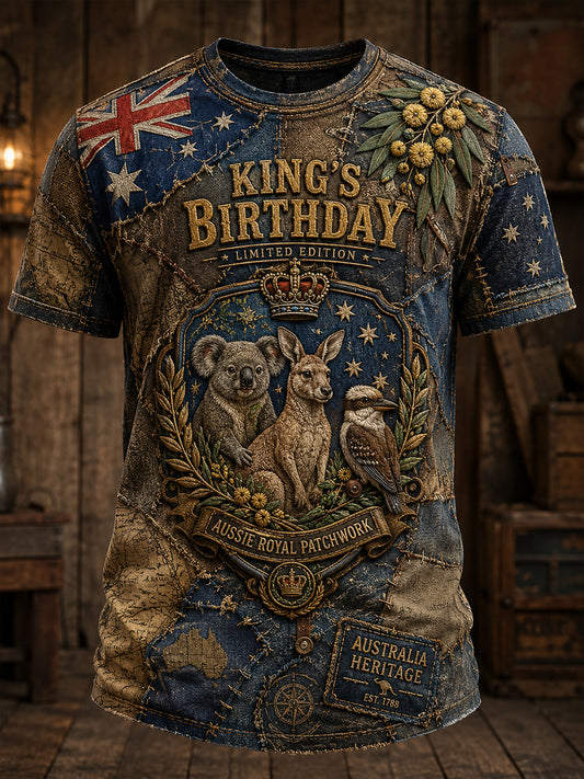Men's Australia King's Birthday Short Sleeve Shirt