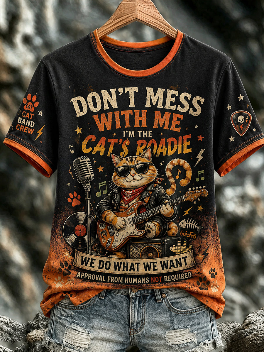 Women's Don’T Boss Me Country Cat Short-Sleeved T-Shirt