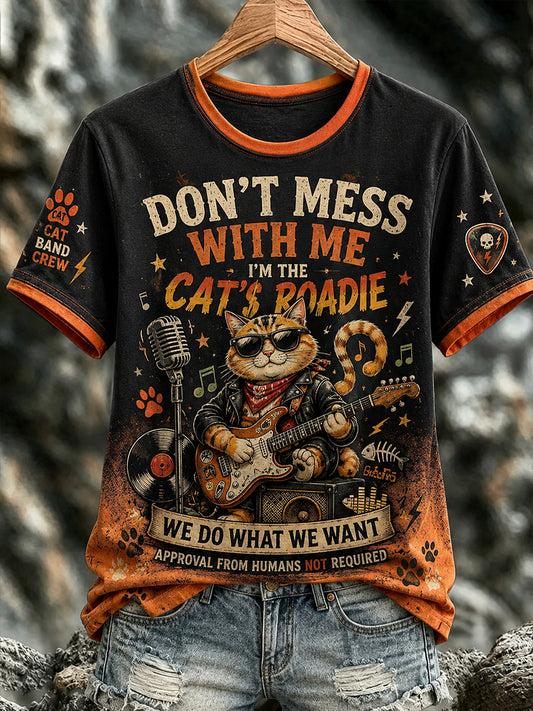 Women's Don’T Boss Me Country Cat Short-Sleeved T-Shirt