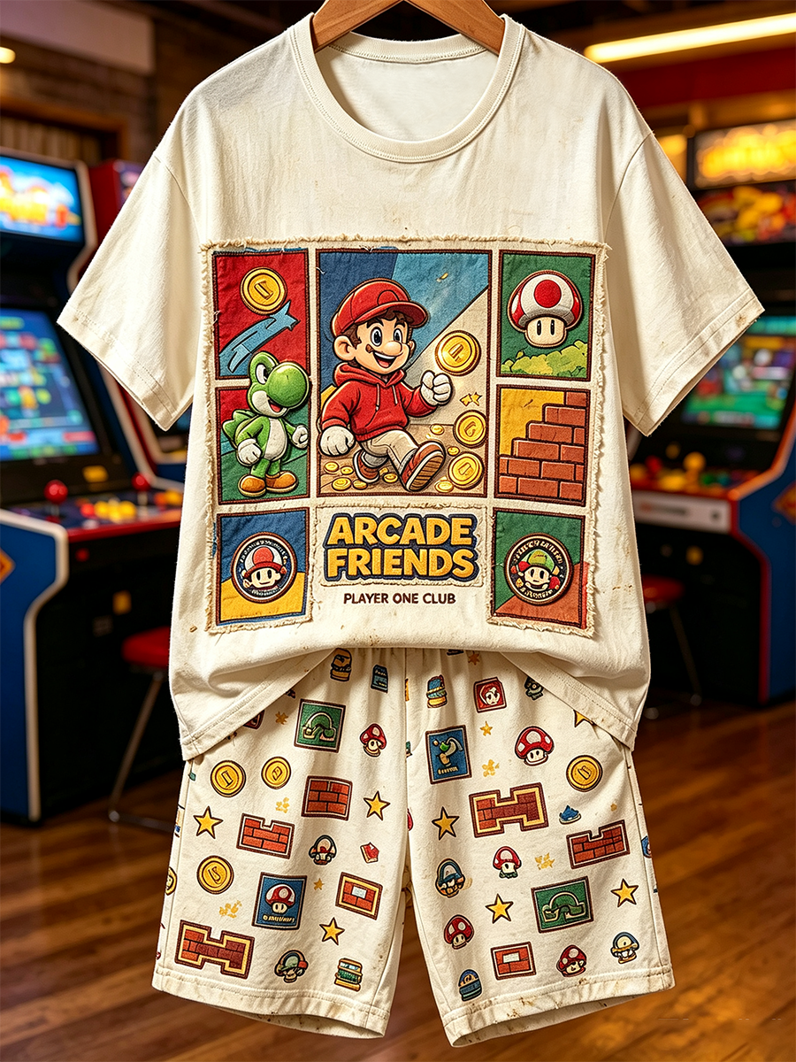 Super Mario Short-Sleeve Shirt Set
