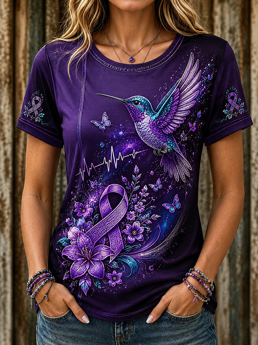Women's Alzheimer's Disease Awareness Short-Sleeved T-Shirt