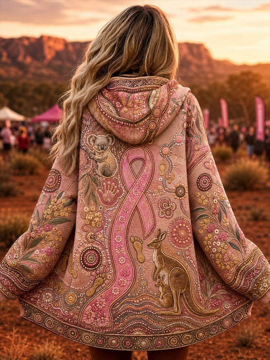 Women's Breast Cancer Awareness Australia  Zip-Up Hoodie