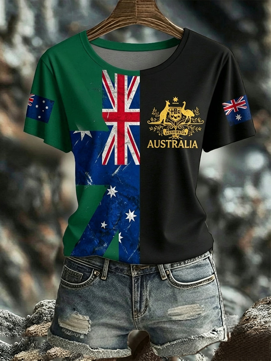 Women's Australia Pride Art Printed T-shirt