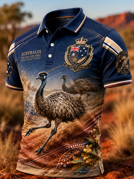 Men's Australian Animals Short Sleeve Shirt