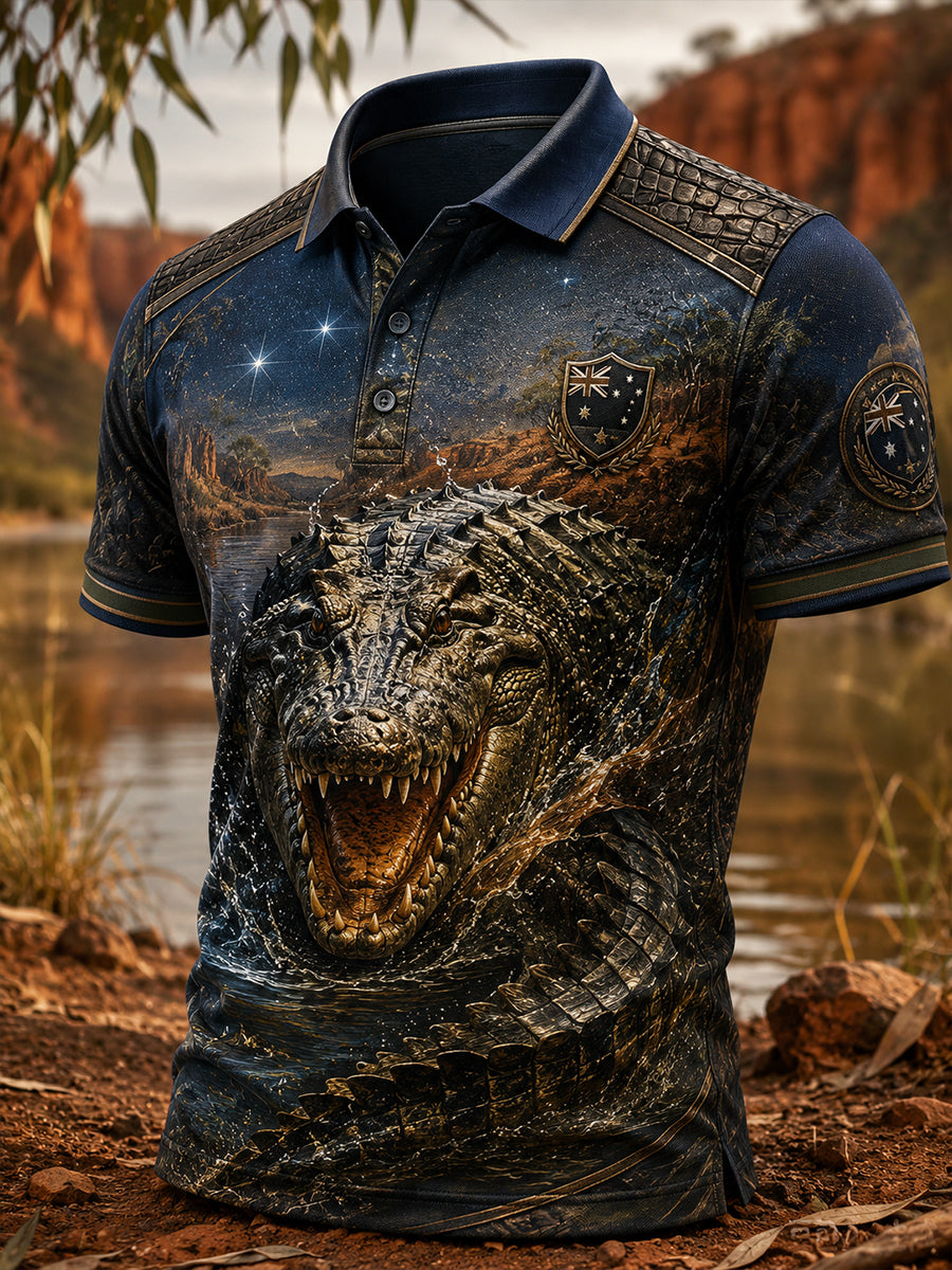 Men's Australian Animals Short Sleeve Shirt