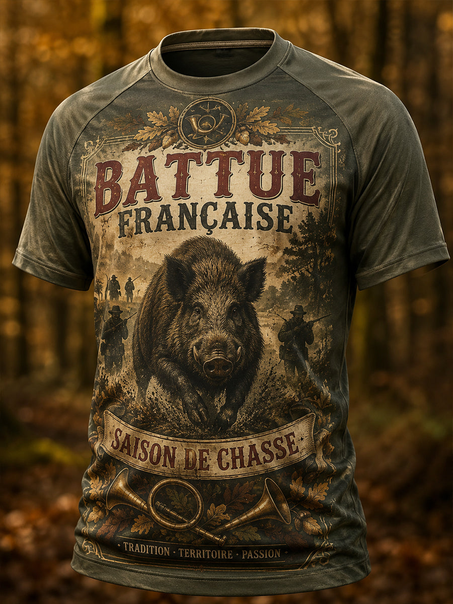 Men's French Hunting Season Short Sleeve T-Shirt