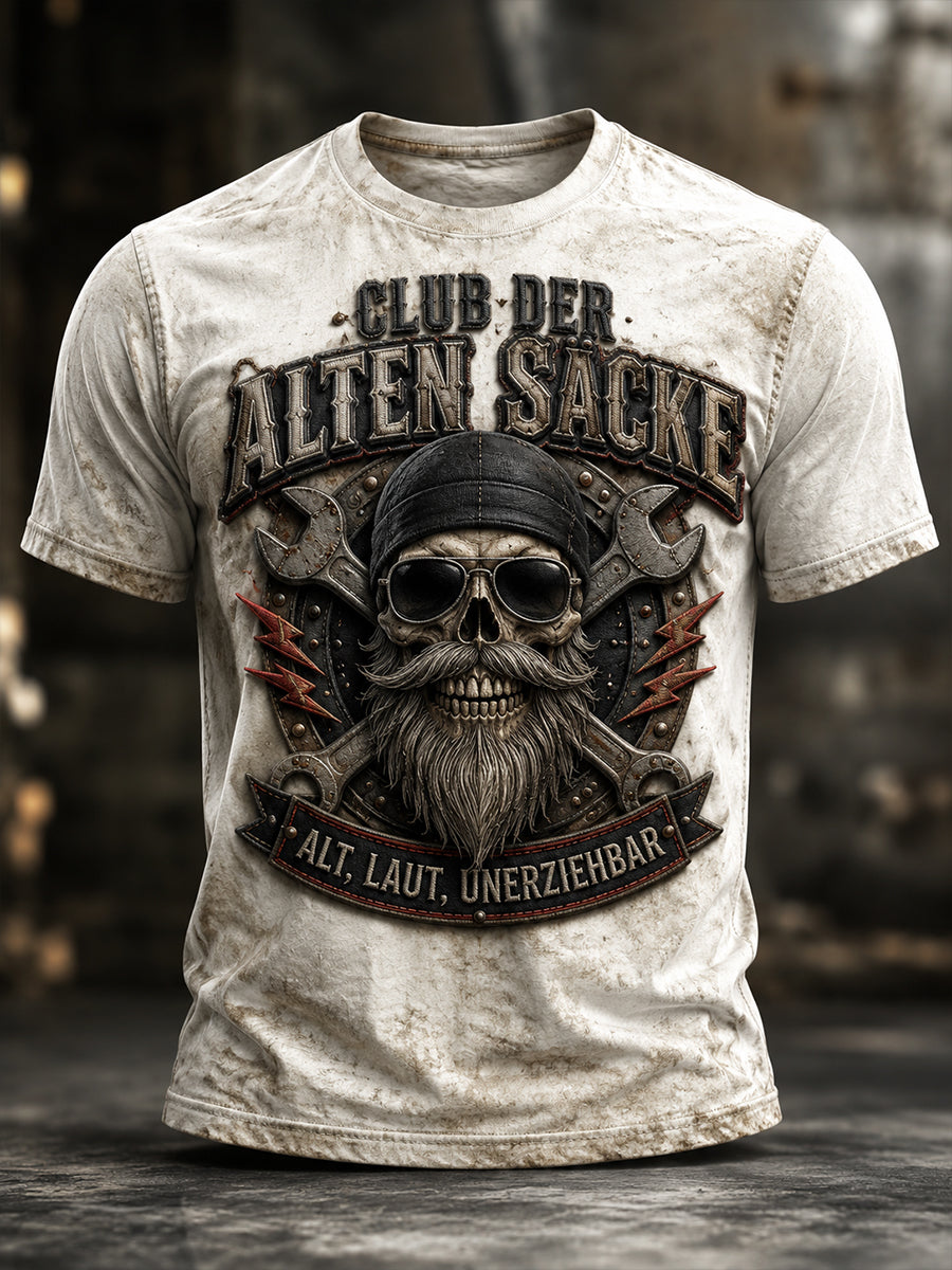 Men's Fun Slogan Print Casual T-Shirt