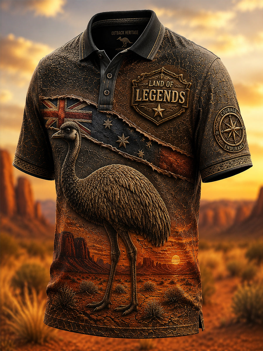Men's Australian Animals Polo Shirt