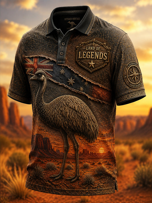 Men's Australian Animals Polo Shirt