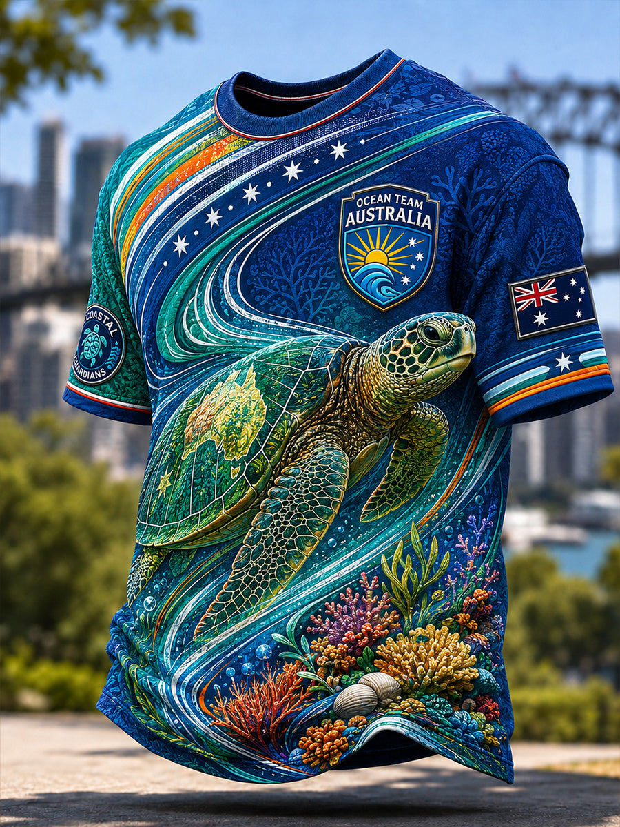 Men's Australian Animals Short Sleeve T-Shirt