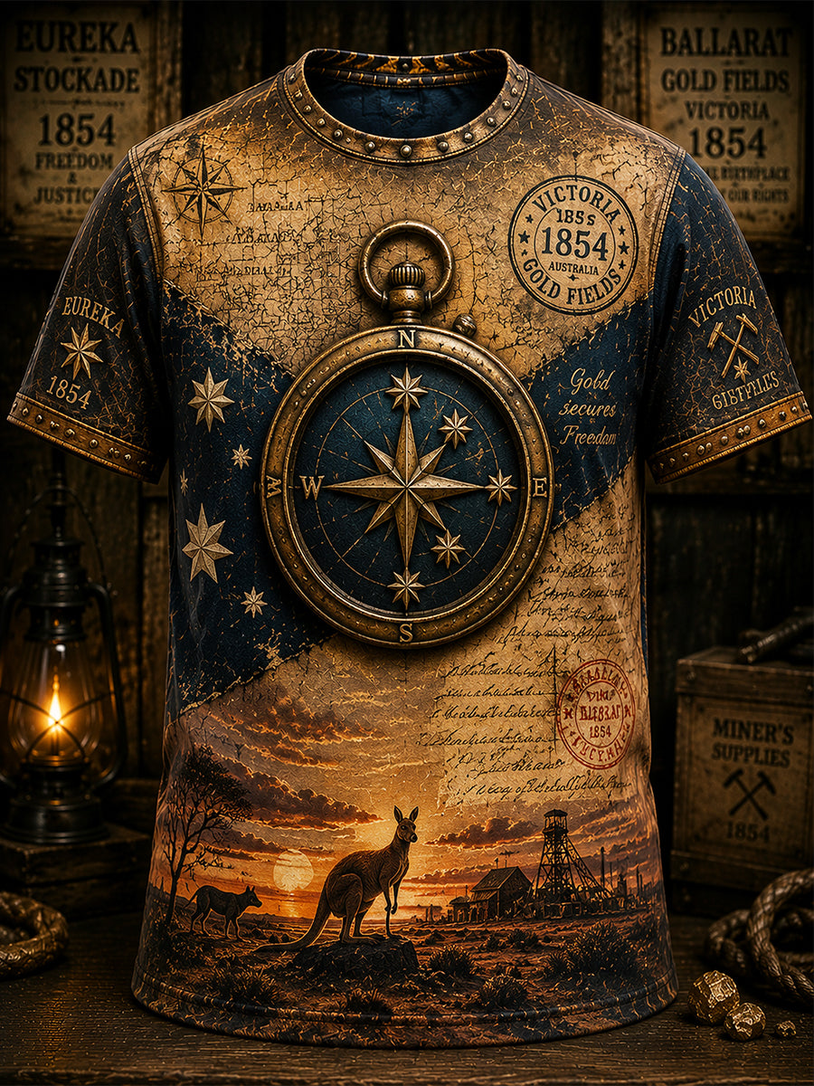 Men's Aussie Pride Eureka Art Printed T-shirt
