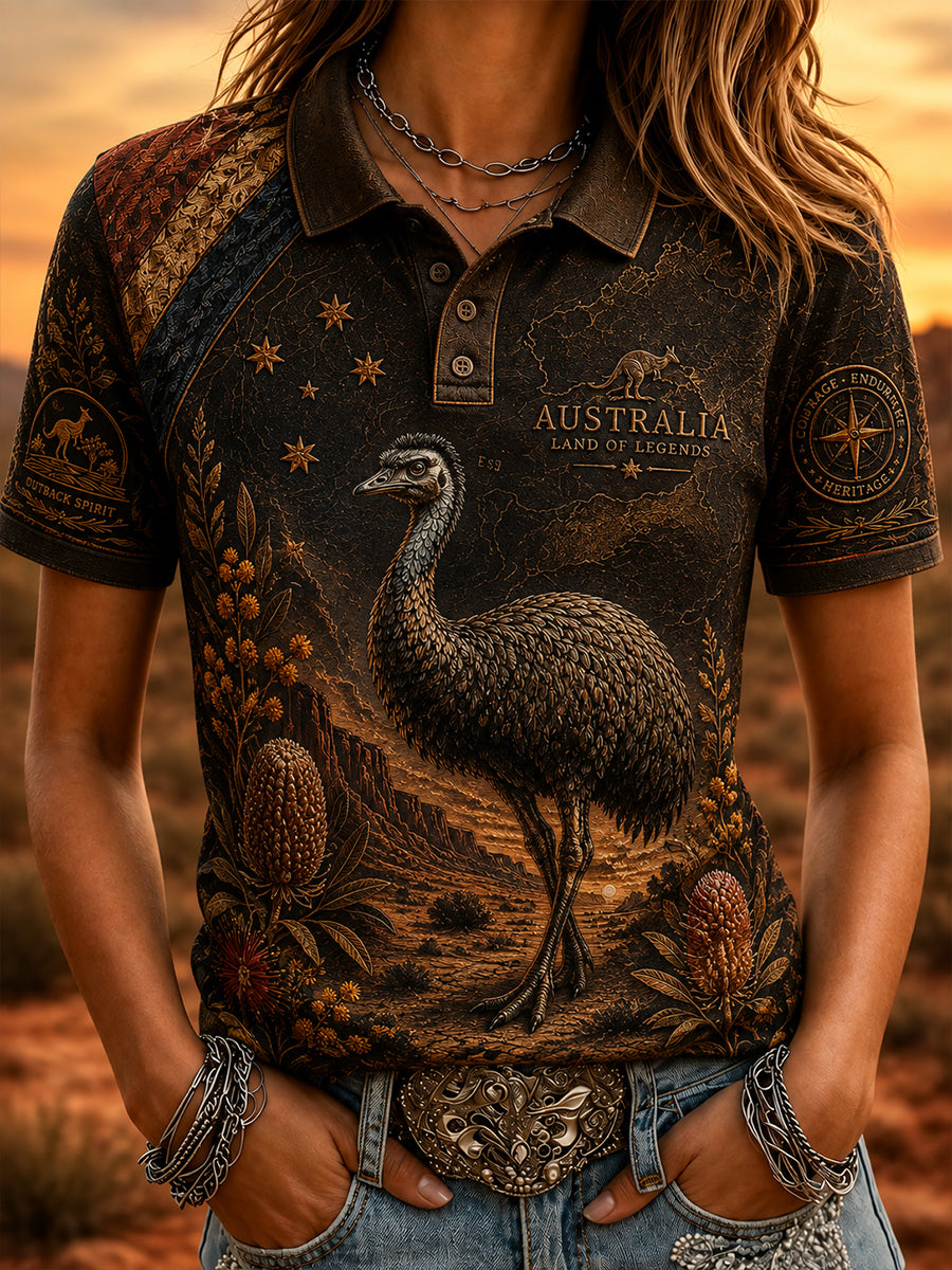 Women's Australian Animals Polo T-Shirt