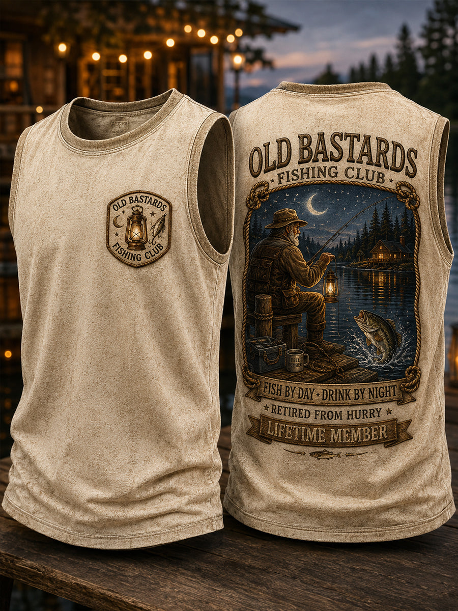 Men's Old Bastards Fishing Club  Racket Vest