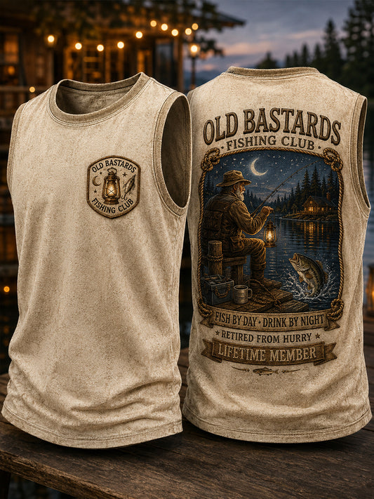 Men's Old Bastards Fishing Club  Racket Vest