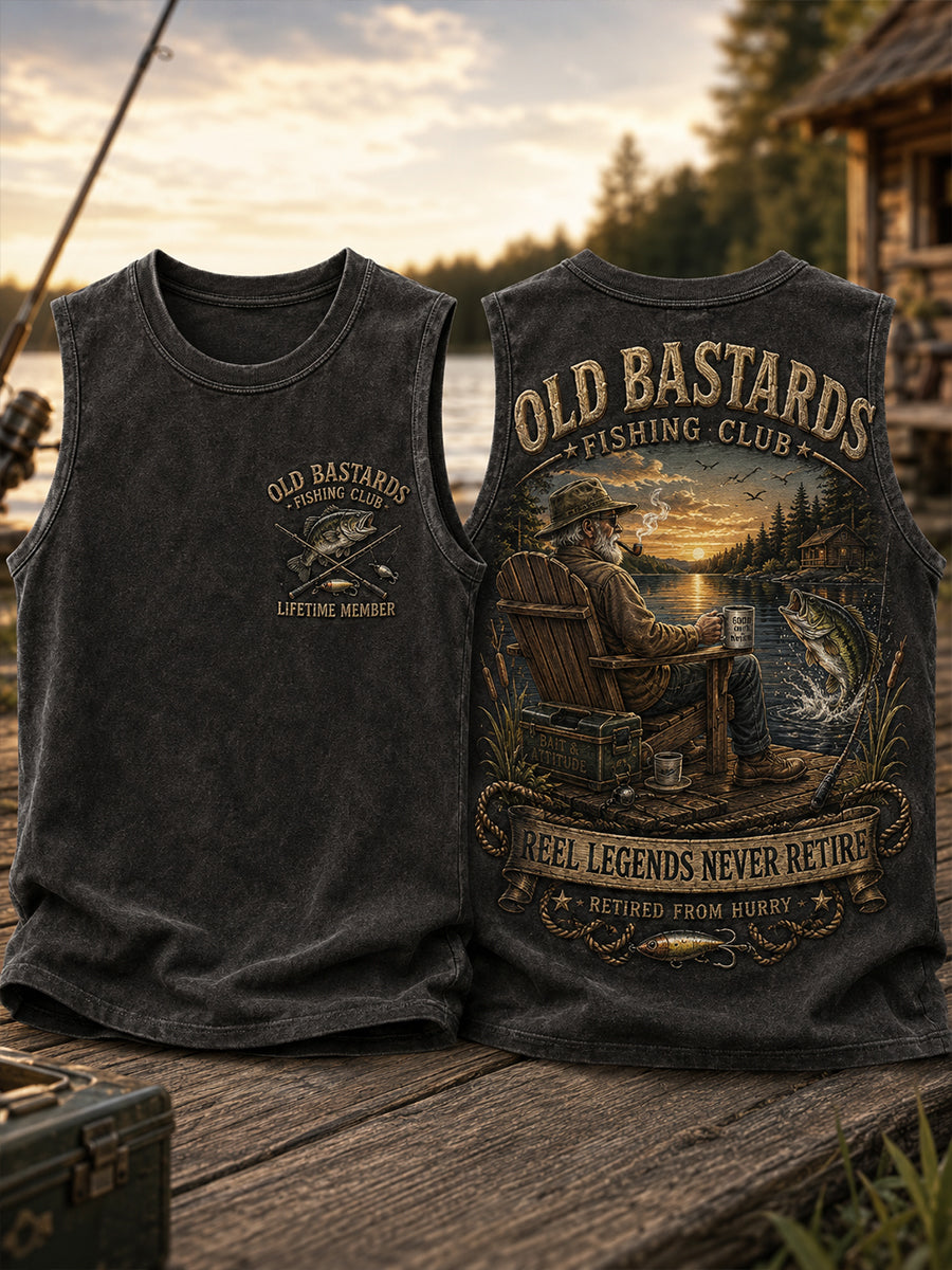 Men's Old Bastards Fishing Club  Racket Vest