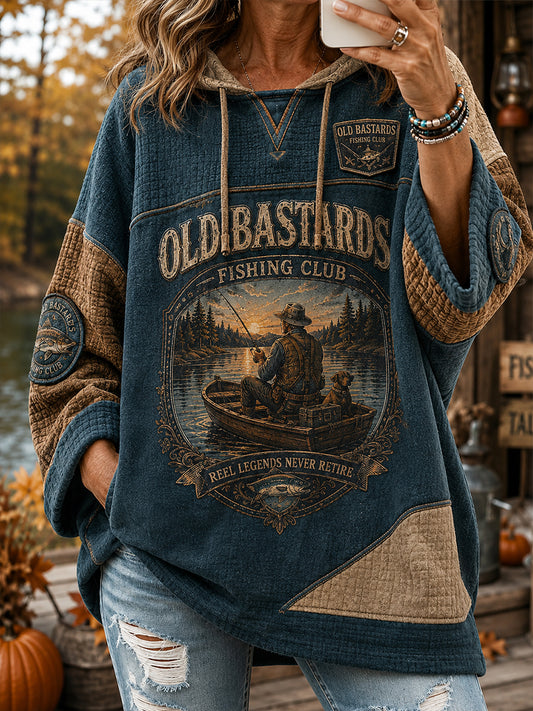 Women's Old Gals Fishing Club Short-Sleeve Hoodie