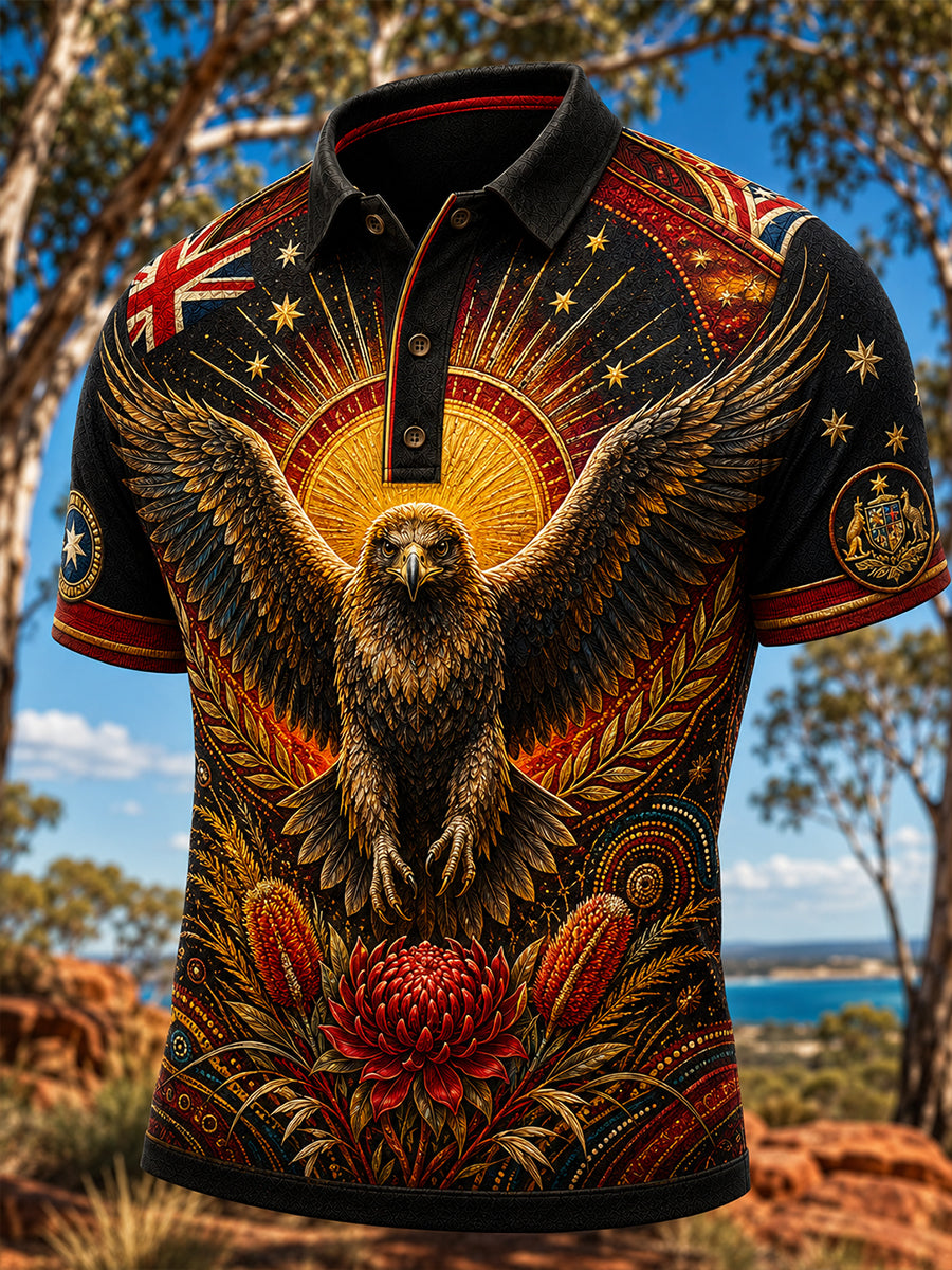 Men's Australian Animals Short Sleeve Shirt