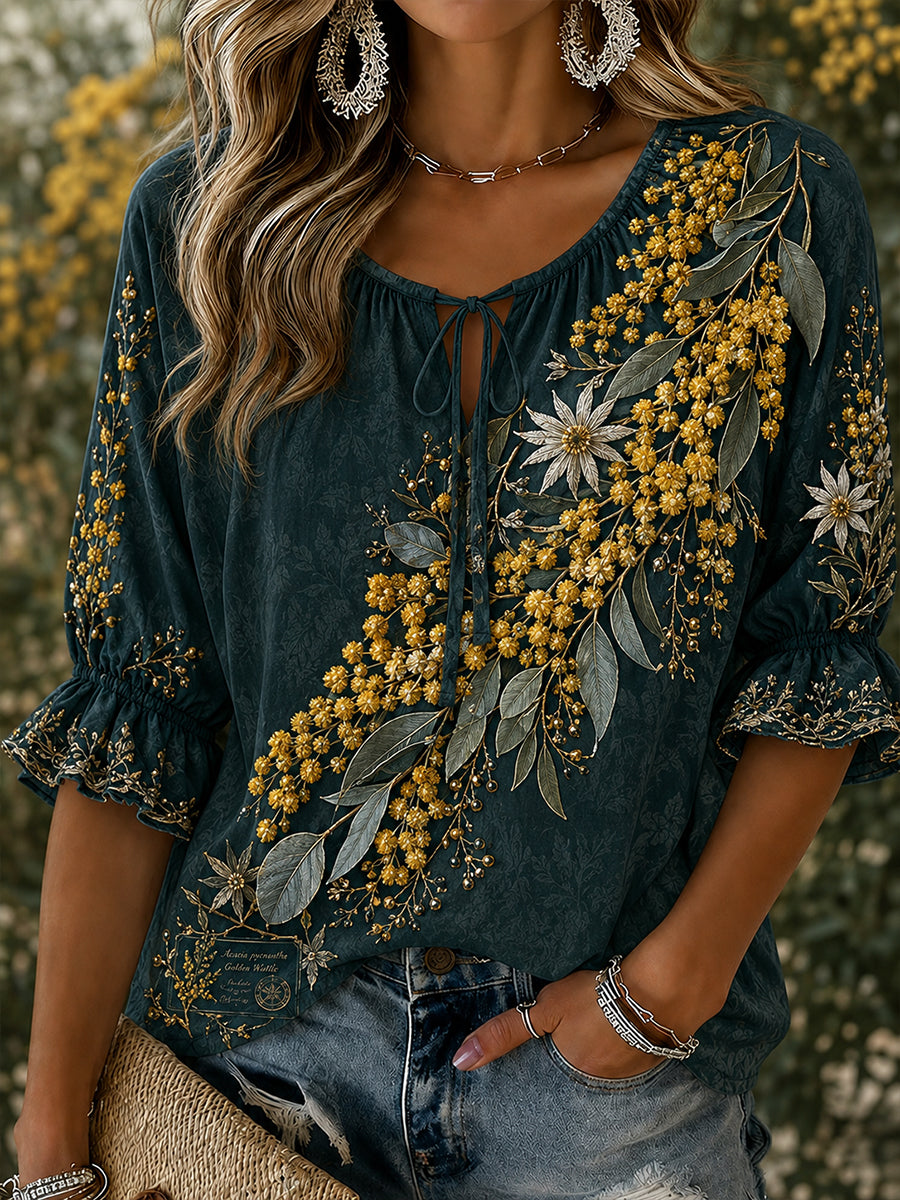 Women's Australian Plants Art Print T-Shirt