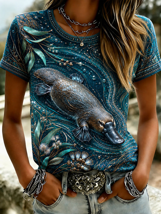 Women's Australian Animals Short-Sleeved T-Shirt