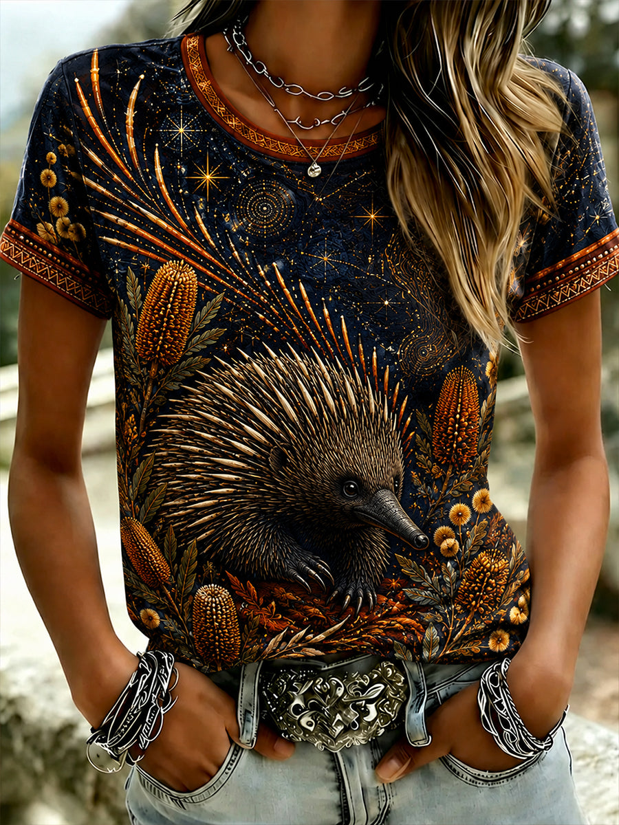 Women's Australian Animals Short-Sleeved T-Shirt