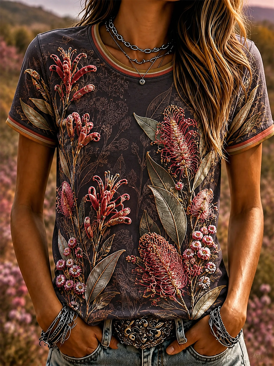 Women's Australian Wildflower Season Short-Sleeved T-Shirt