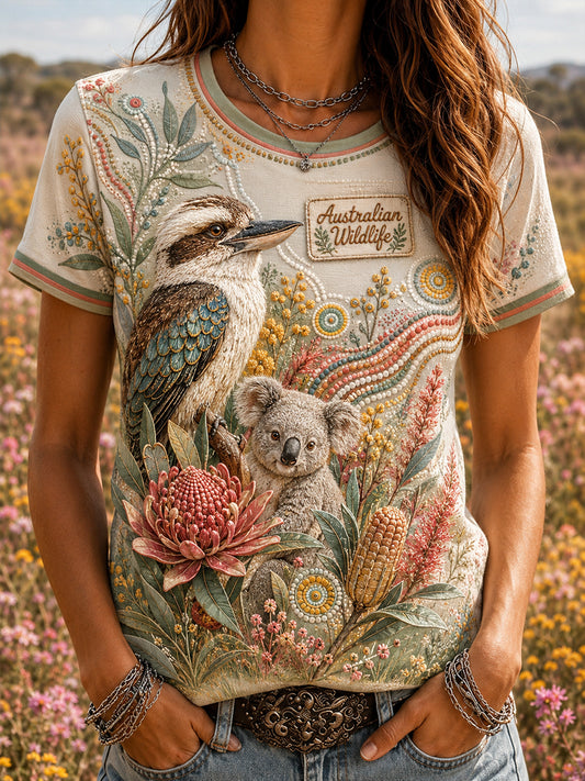 Women's Animals Short-Sleeved T-Shirt