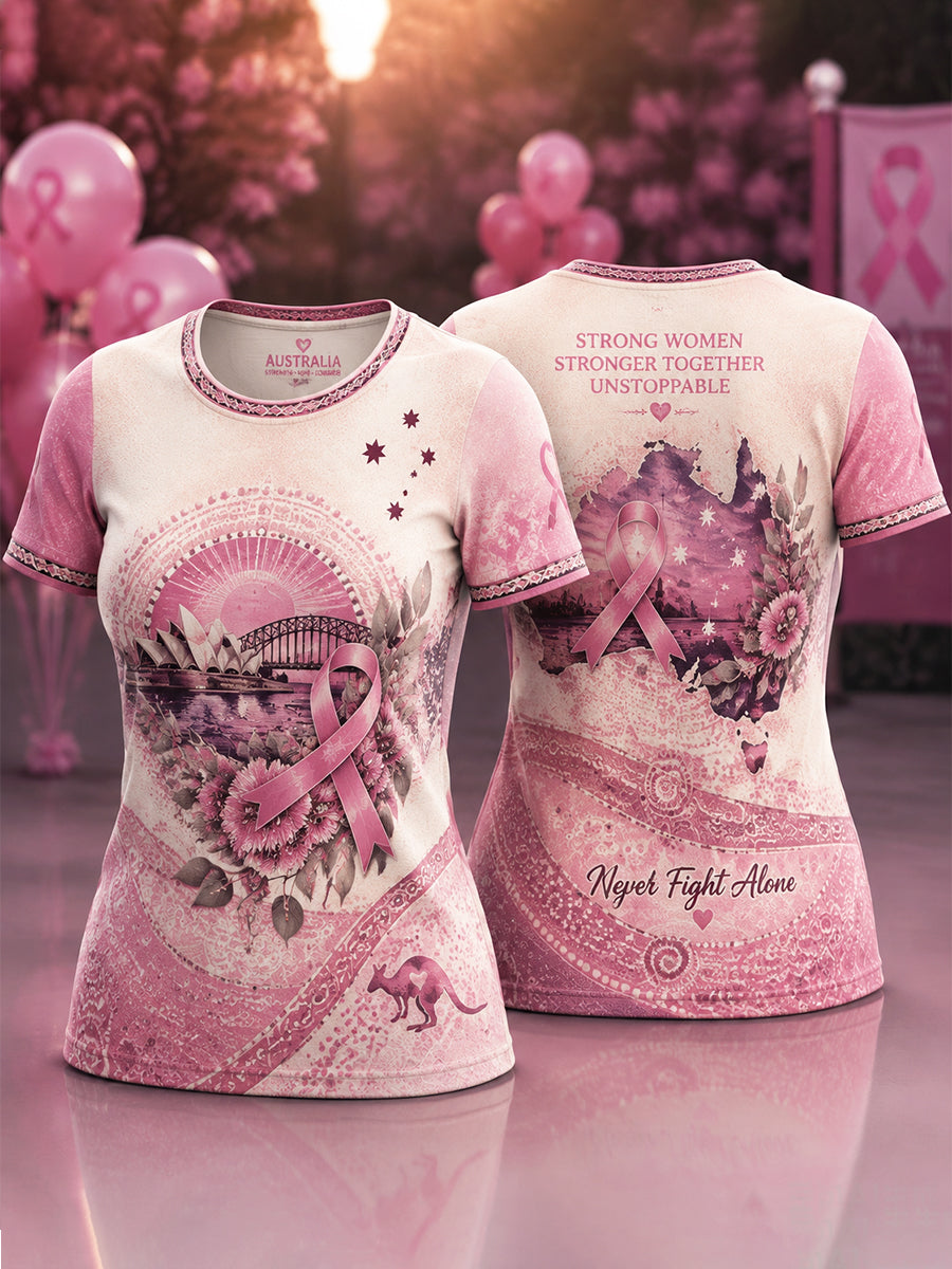 Women's Australian Breast Cancer Awareness Short-Sleeve T-Shirt