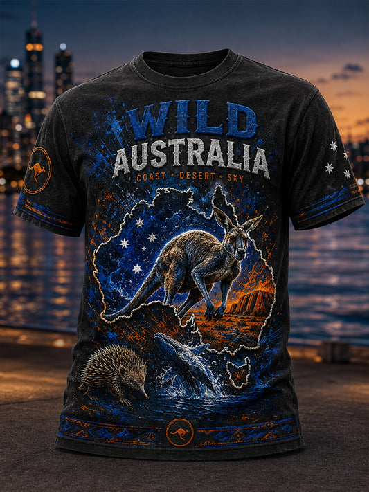 Men's Australian Animals Short Sleeve Shirt