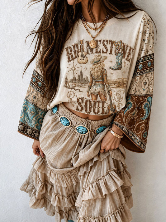 Women's Western Music Commemorative Tops