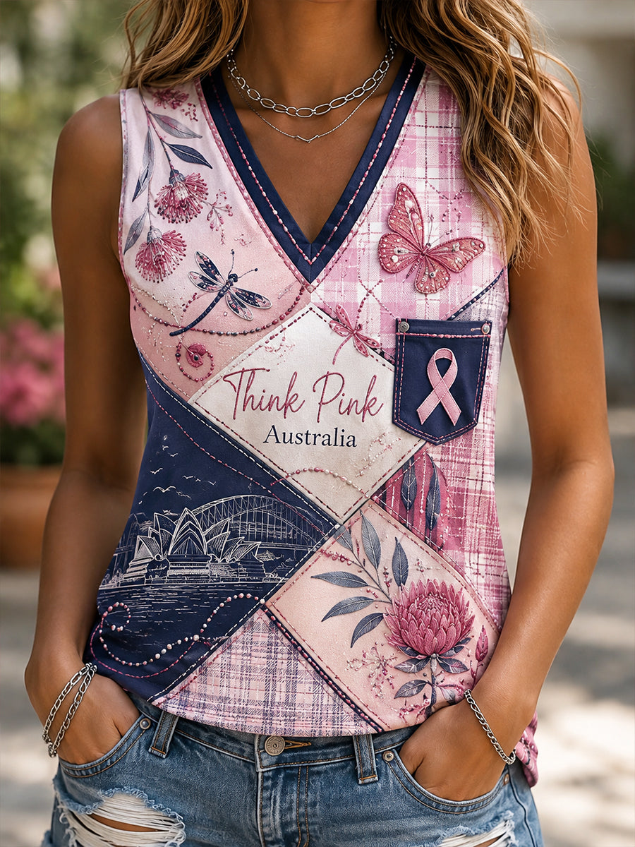 Women's Breast Cancer Awareness in Australia  Vest