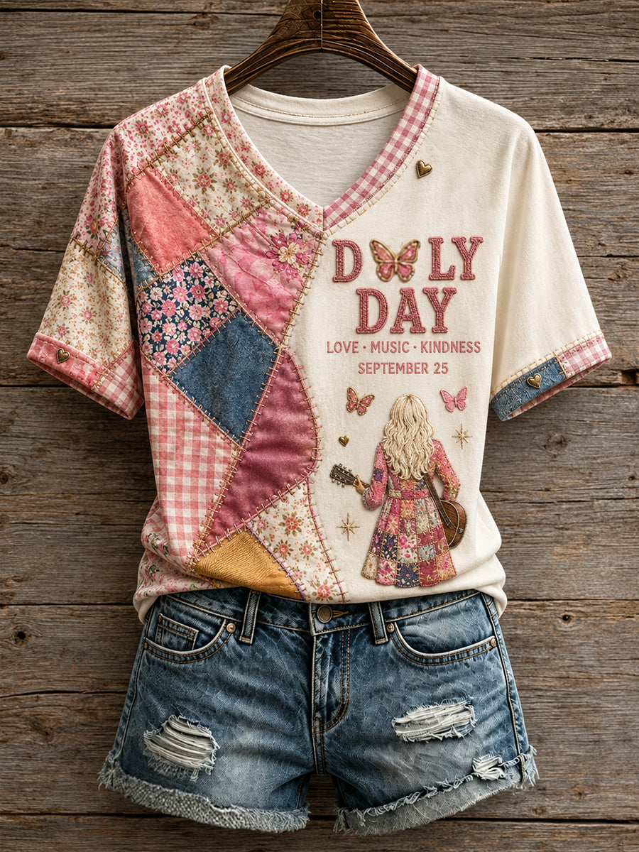 Women's Country Music Lover We Will Always Love U Printed T-Shirt