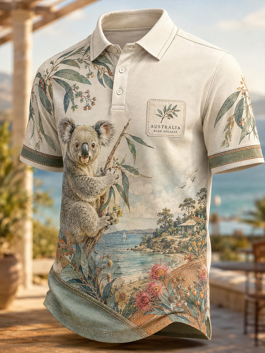 Men's Australian Animals Short Sleeve Shirt