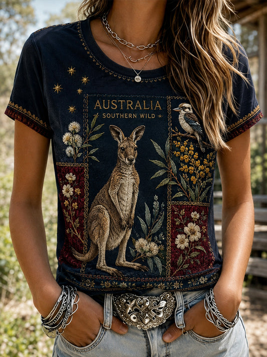 Women's Australian Animals Short-Sleeved T-Shirt