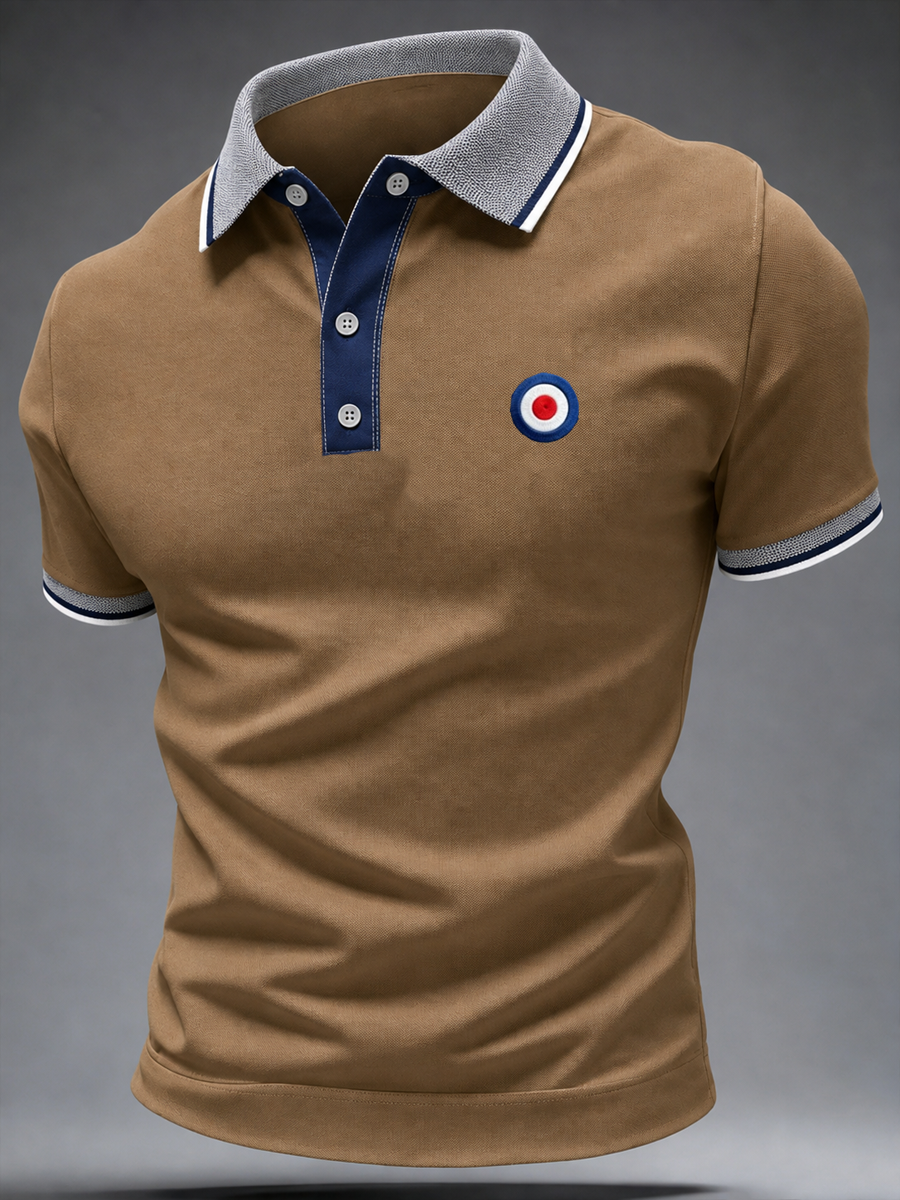 Men's Mods Culture UK Music Lover Business Style Printed polo shirt