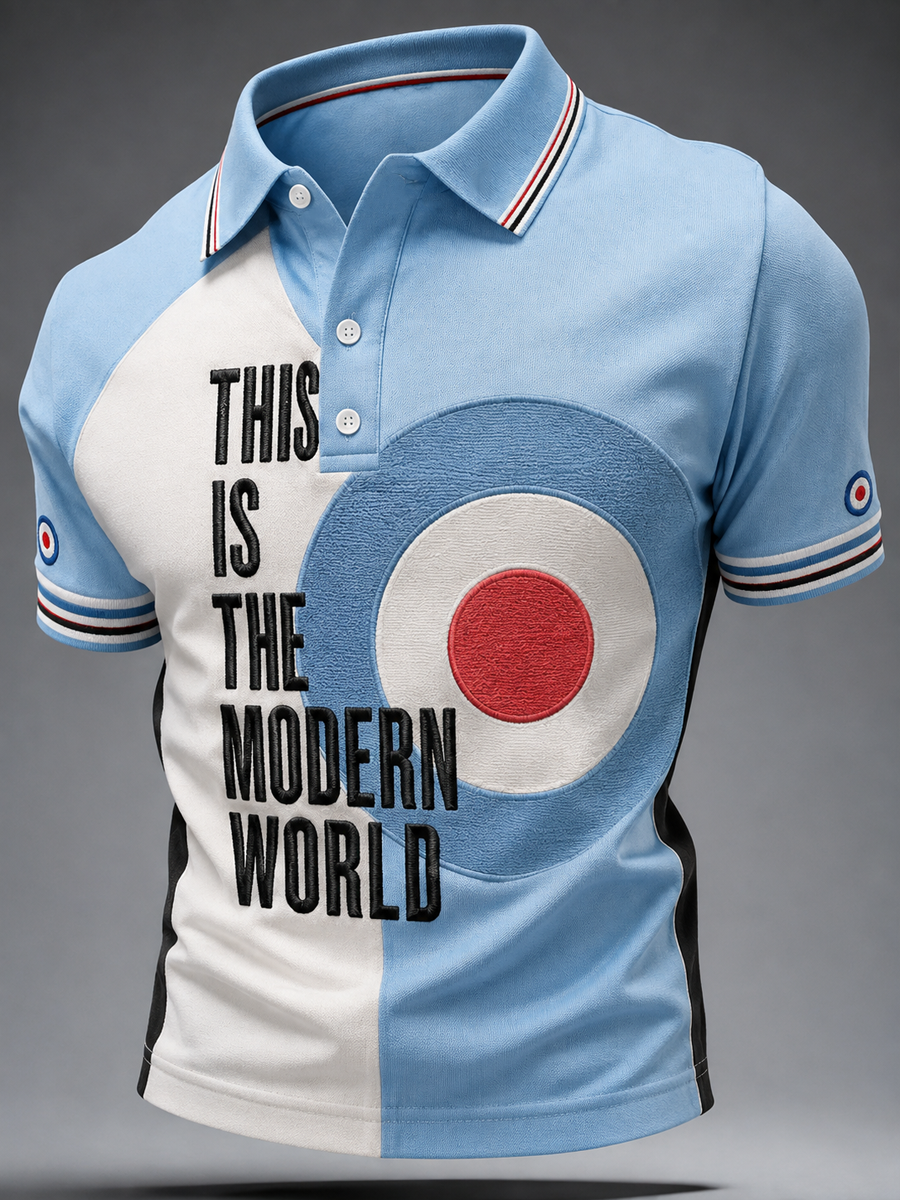 Men's UK Music Lover Mods Culture Printed polo shirt