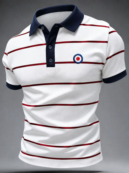 Men's Mods Culture UK Music Lover Business Style Printed polo shirt