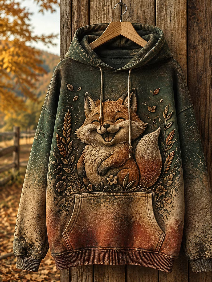 Women's Autumn Cute Fox Hoodie