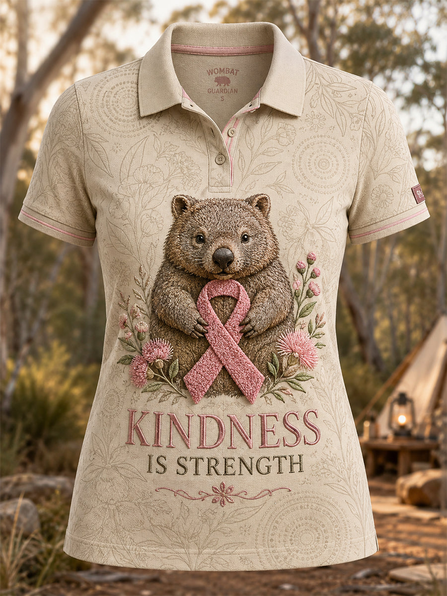 Women's Australian Breast Cancer Awareness Polo T-Shirt