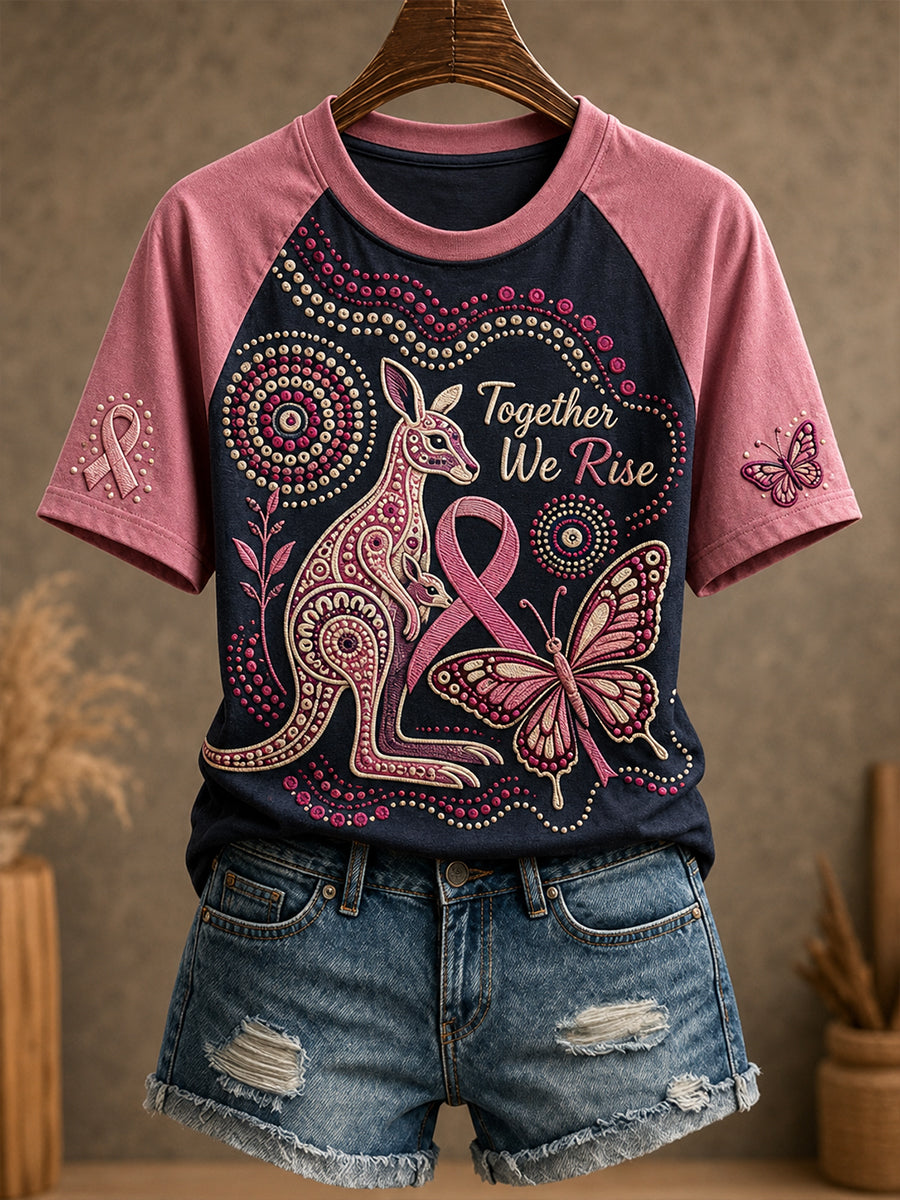 Women's Breast Cancer Awareness In Australia Short Sleeve T-Shirt