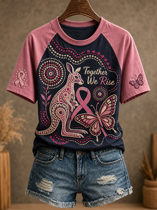 Women's Breast Cancer Awareness In Australia Short Sleeve T-Shirt