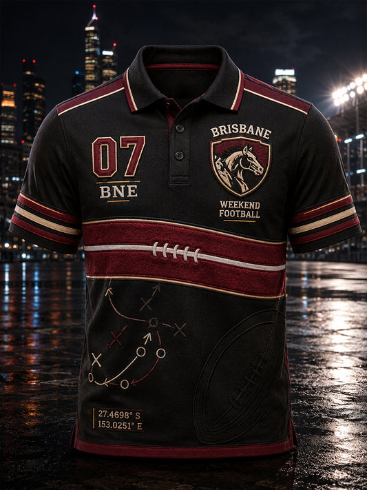 Men's Australian Rugby Denver Broncos Fans Lovers Short Sleeve Shirt