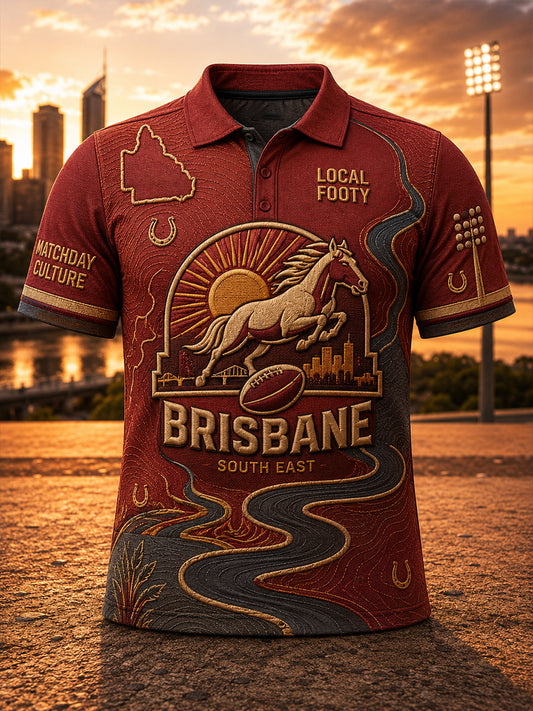 Men's Australian Rugby Denver Broncos Fans Lovers Short Sleeve Shirt