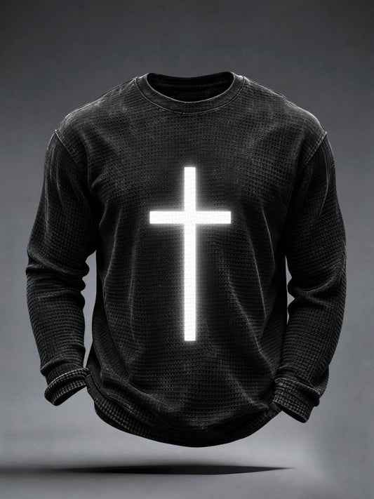 Men's Faith Cross Waffle Top