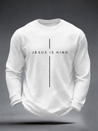 Men's Jesus Is King Waffle Top