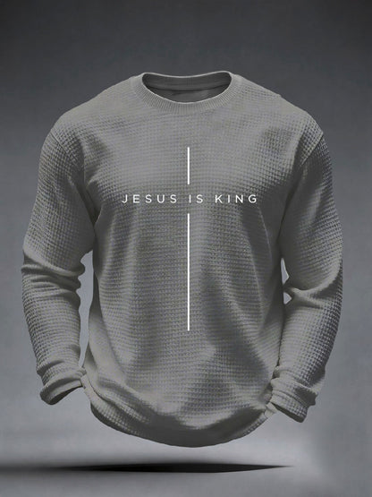Men's Jesus Is King Waffle Top