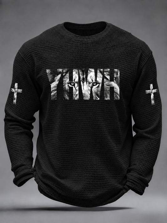 Men's Christian YHWH Waffle Long Sleeve T-Shirt