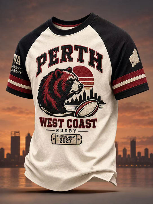 Men's Australian Rules Football Fans Lover Short Sleeve T-Shirt