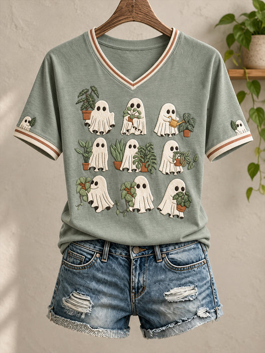 Women's Plants Lover Art Printed T-Shirt