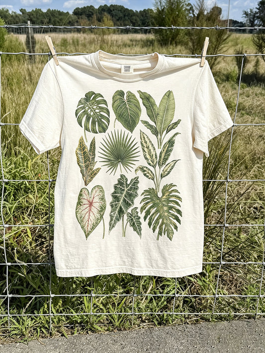 Unisex Plants Lover Art Printed T-Shirt